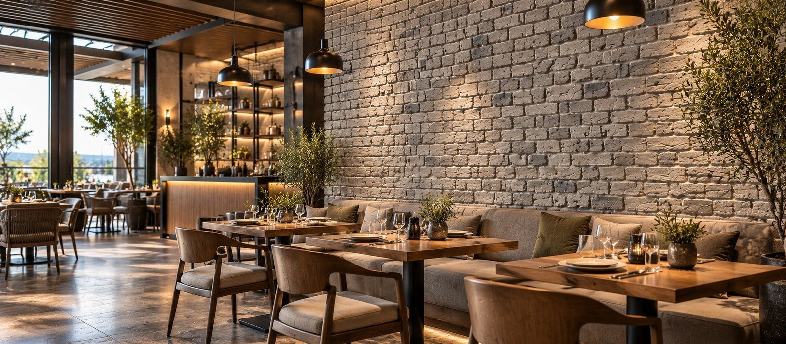 Rustik Endüstriyel Restoran Konsepti